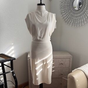 Express Elegant Cream Dress